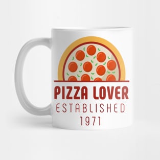 Pizza Lover est. 1971 50th Birthday Mug